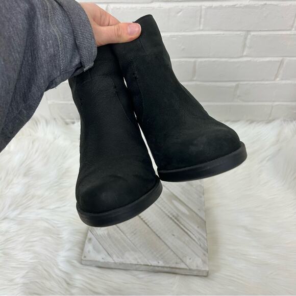 Crown Vintage Black Side Zipper Booties Size 9 - Picture 4 of 10